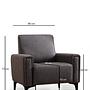 Horizon 1-seater sofa Dark Grey 5