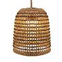 Außenpendelleuchte Positano Rattan 3