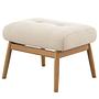 FEELIX Hocker Eiche Webstoff Beige 0