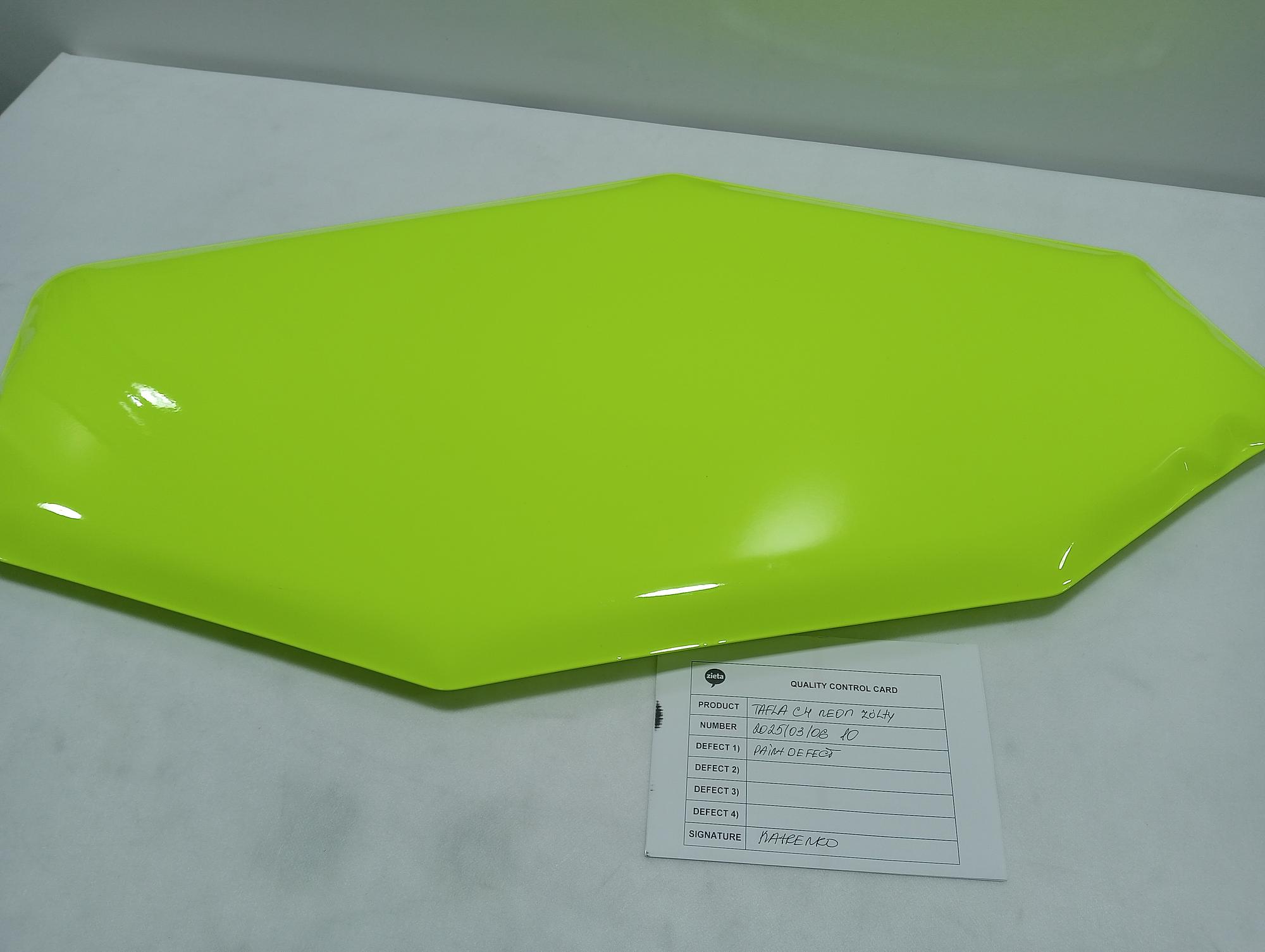 Tafla Specchio C4 Acciaio Inox Giallo Neon 1