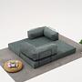 Comfort Schlafsofa 2-Sitzer Petrol 5