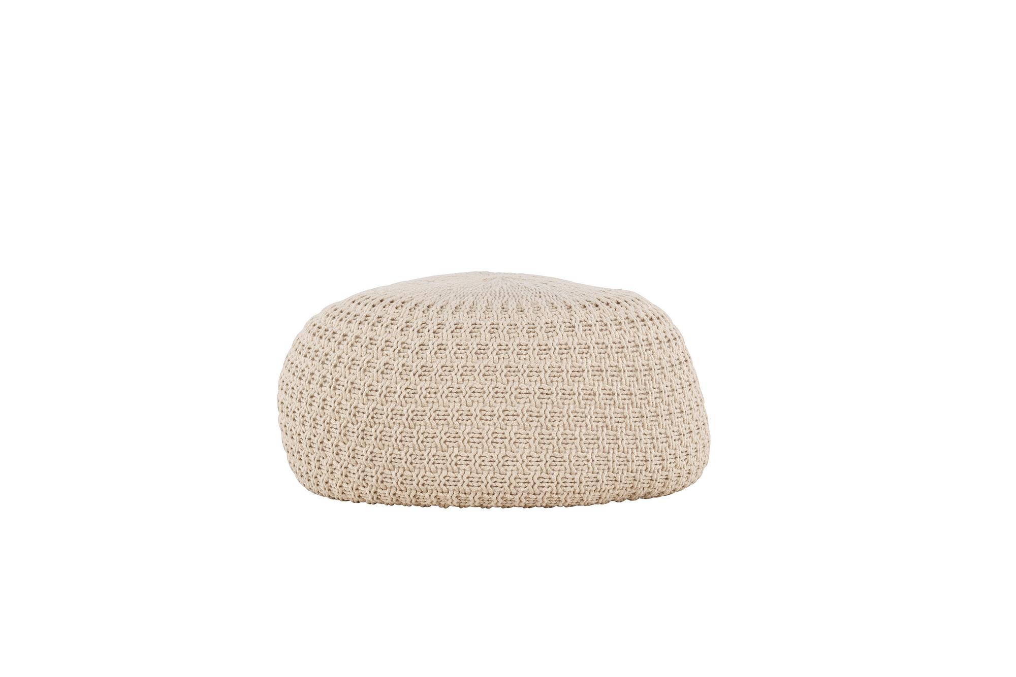 Sam Pouf Beige ⌀60cm 2