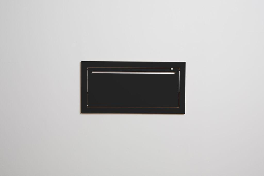 Fläpps Kleiderstange Hängrail Holz Schwarz 80 x 40 cm 1