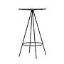 Bistro Bar table MDF Veneer Black Ø60cm 7
