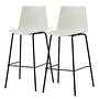 Bar stool ALLEEN Set of 2 White 0