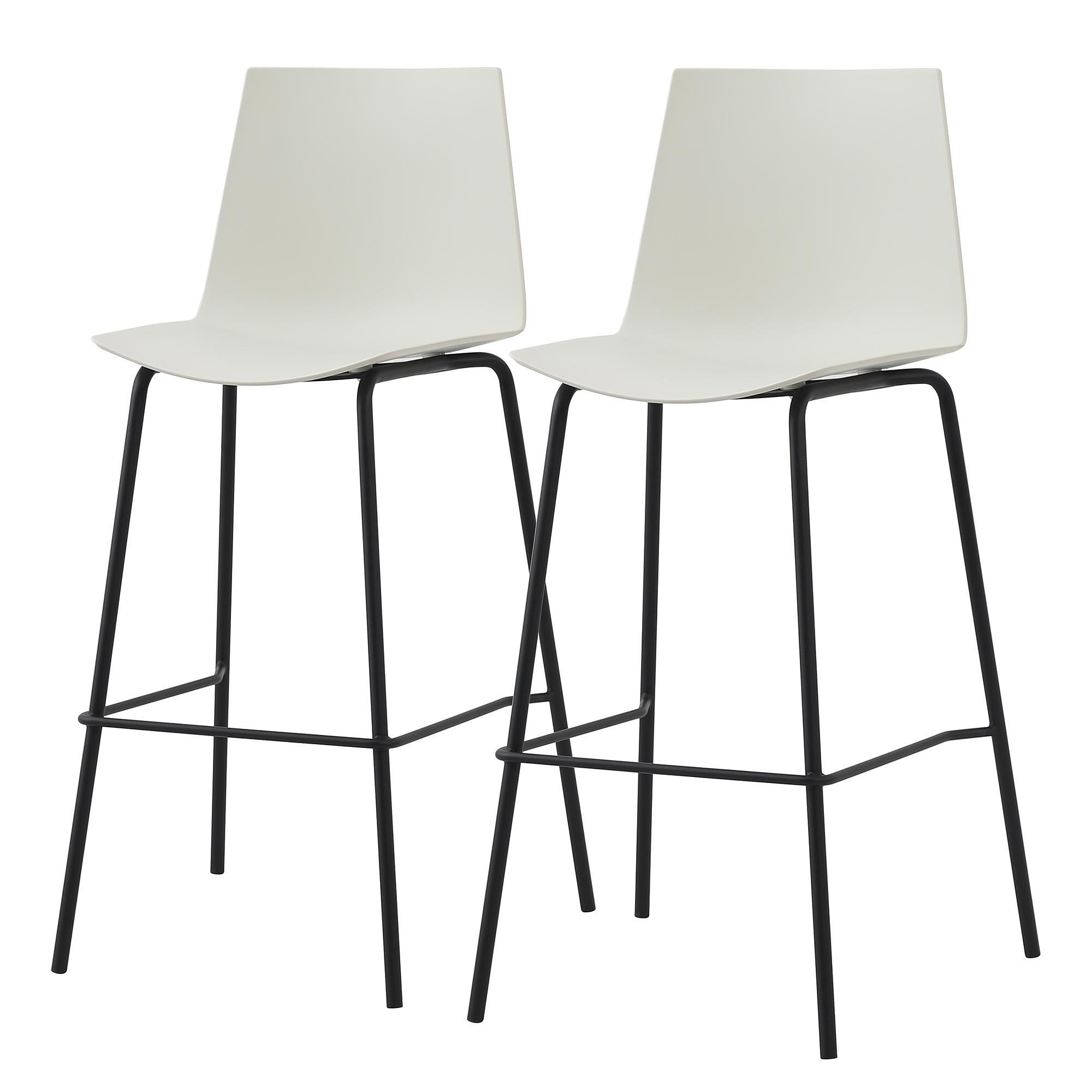 Bar stool ALLEEN Set of 2 White 0