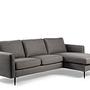 Sofa 3-Sitzer Chaiselongue Links Rechts Woven Grau 1