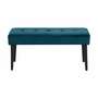 Polsterbank Samt Metall Blau 3