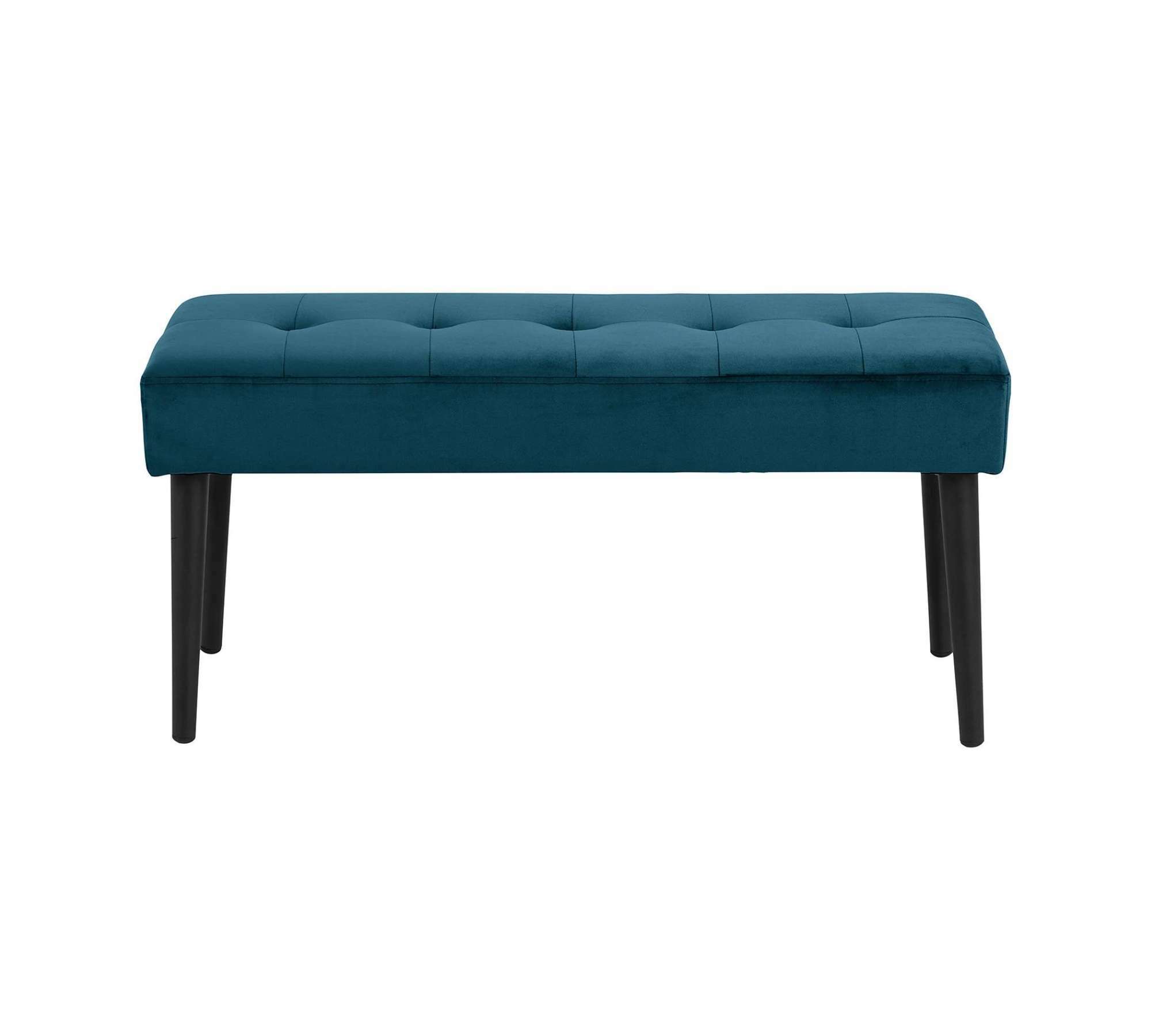 Polsterbank Samt Metall Blau 3