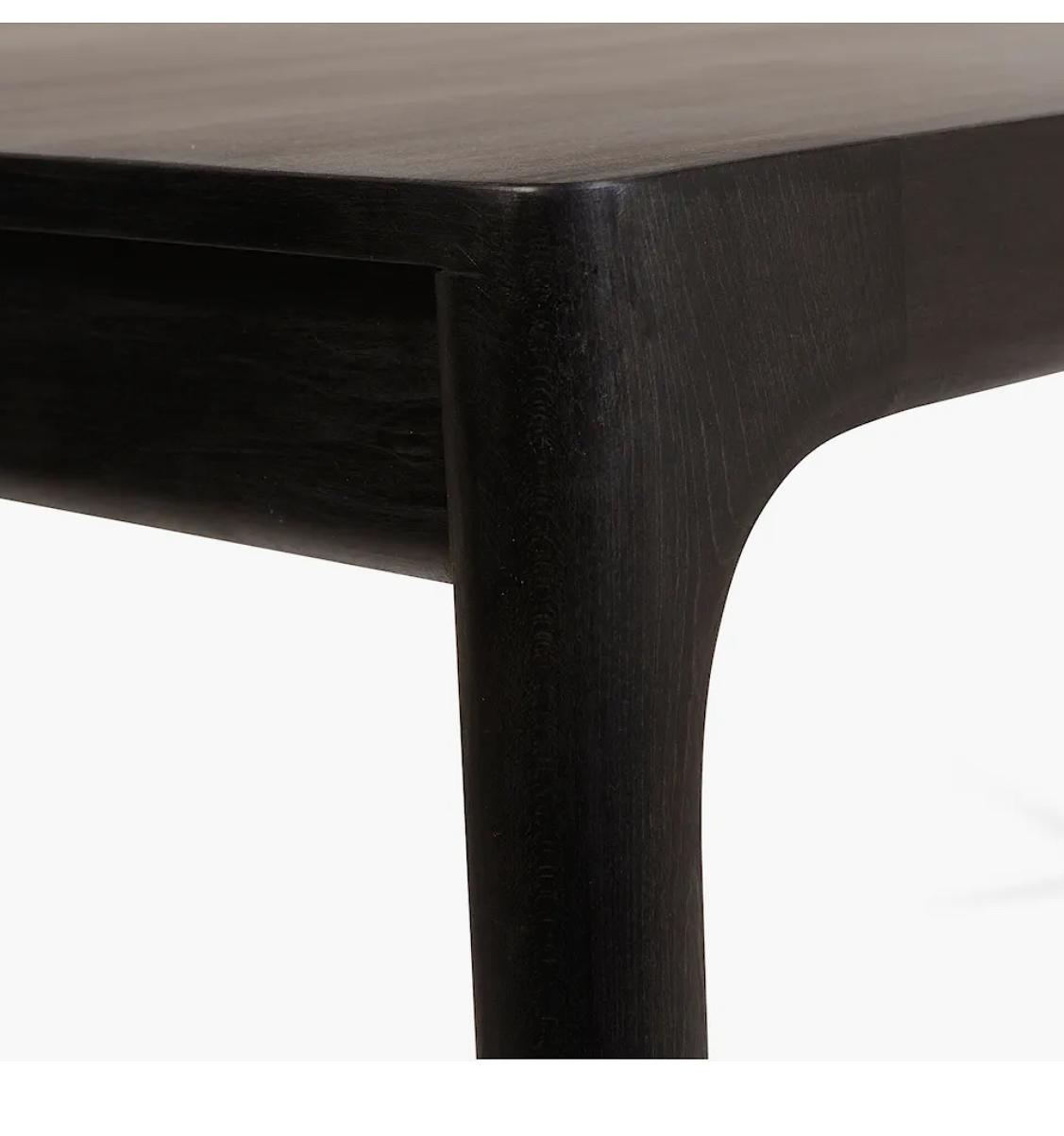 Unna Esstisch Ahornholz Schwarz 2