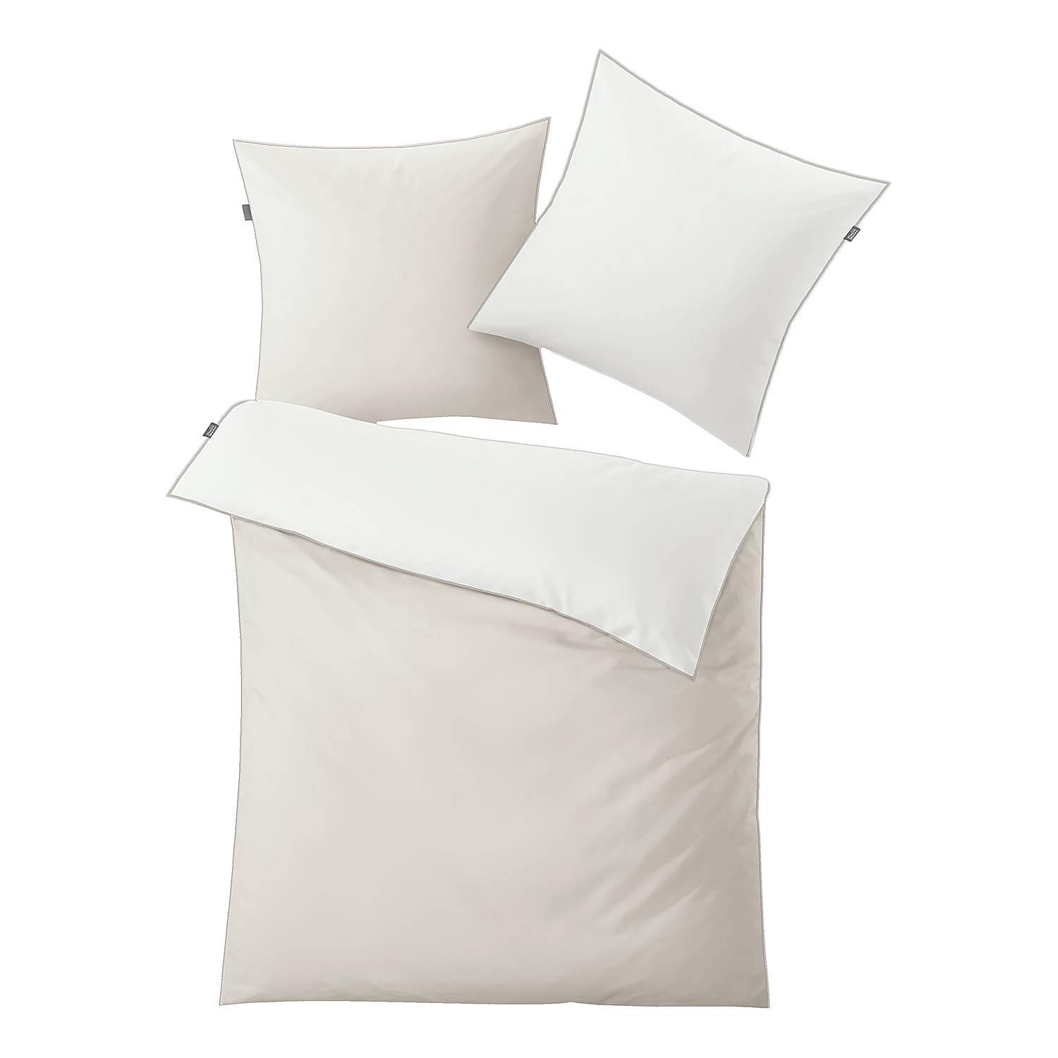 Mako-Satin Bettwäsche Linda Weiß 0