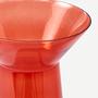Long Neck Vase Glass Orange 2