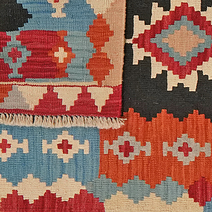 Kilim Gashgai Teppich Mehrfarbig 4