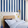 Vliestapete Harborough Stripe Papier Blau 10m x 52cm 2