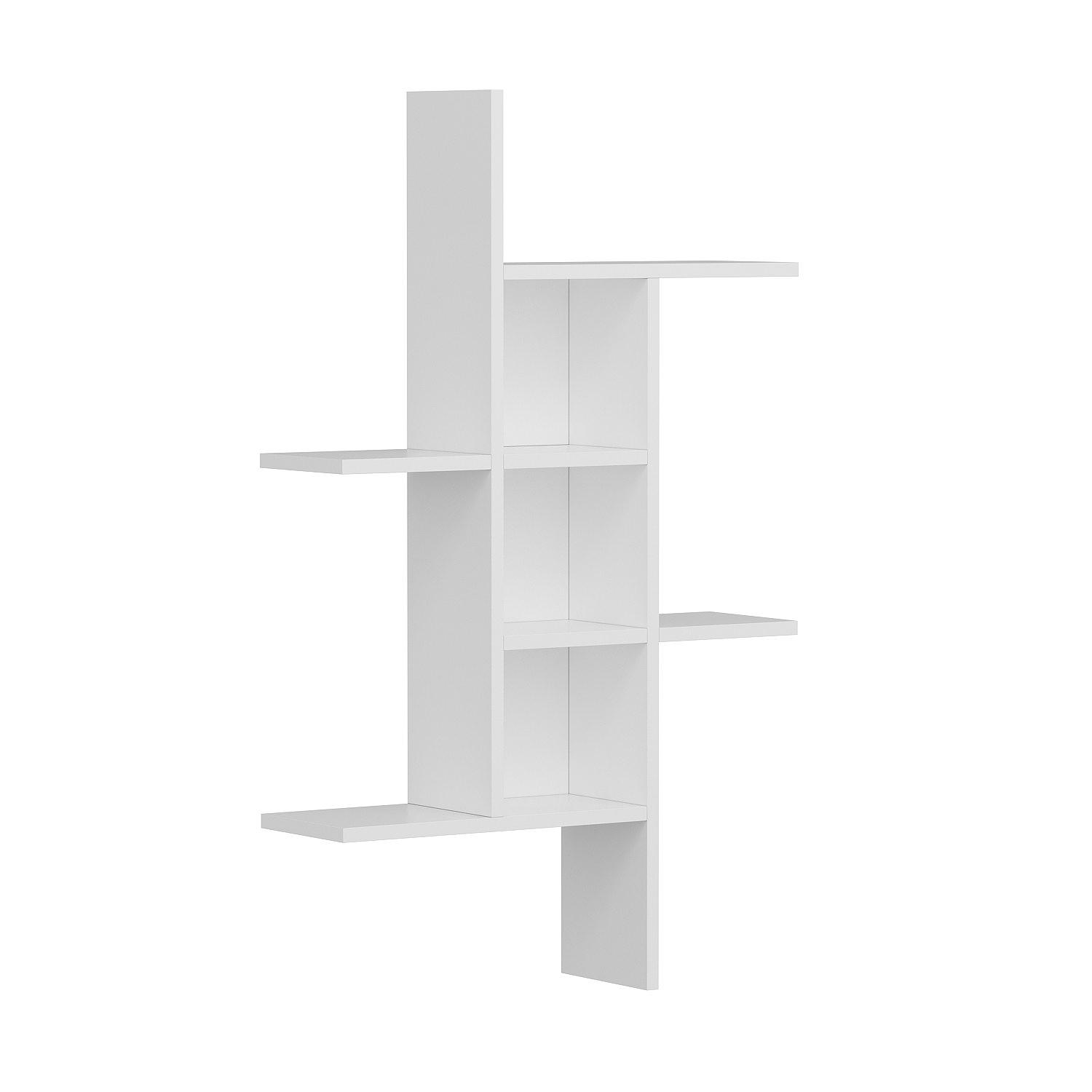 Madagascar Wall Shelf Wood Veneer White 0