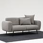 Side Sofa 2-Sitzer Hellgrau 2