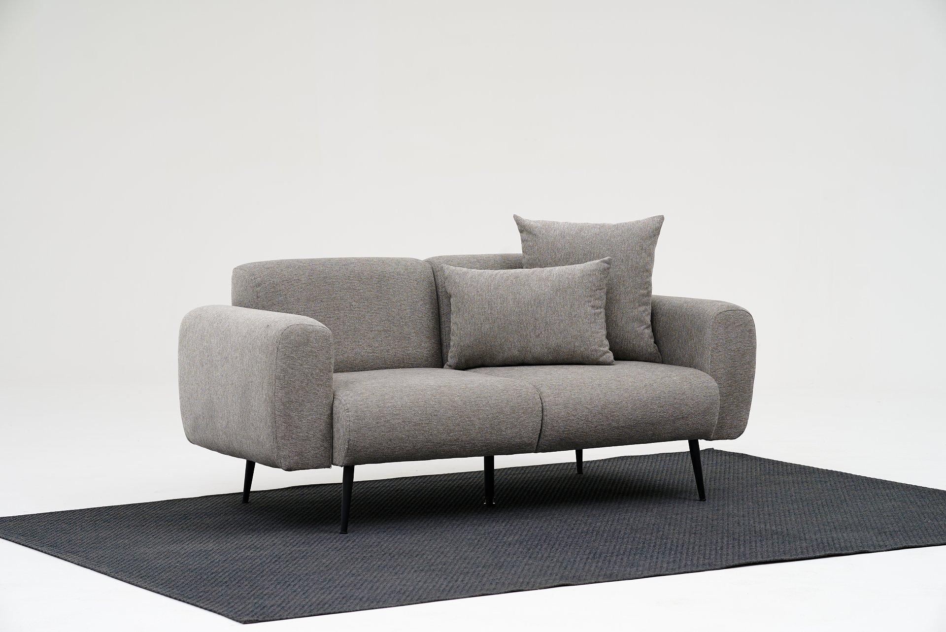 Side Sofa 2-Sitzer Hellgrau 2