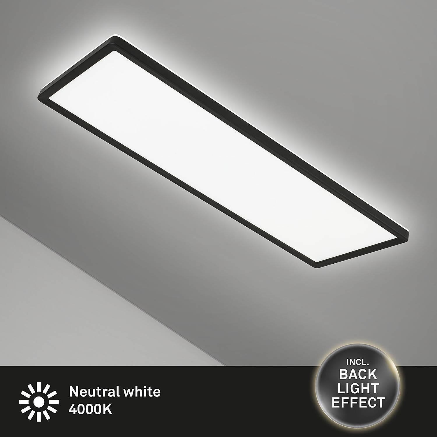 LED-Deckenleuchte Slim I Schwarz 4