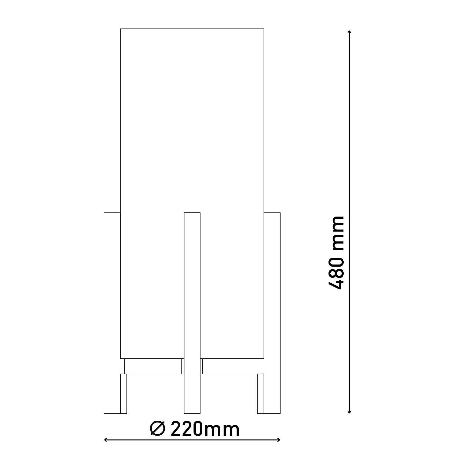 Tischleuchte Madita Beige 4