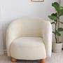 Elephant Armchair Textile White 2