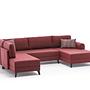 Belen Schlafsofa 4-Sitzer Rot 5