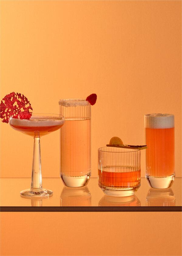 Cocktail Glass Big Top Set of 6 Glass Transparent 4