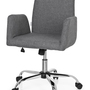 Sedia da ufficio rivestimento in tessuto grigio chiaro 8