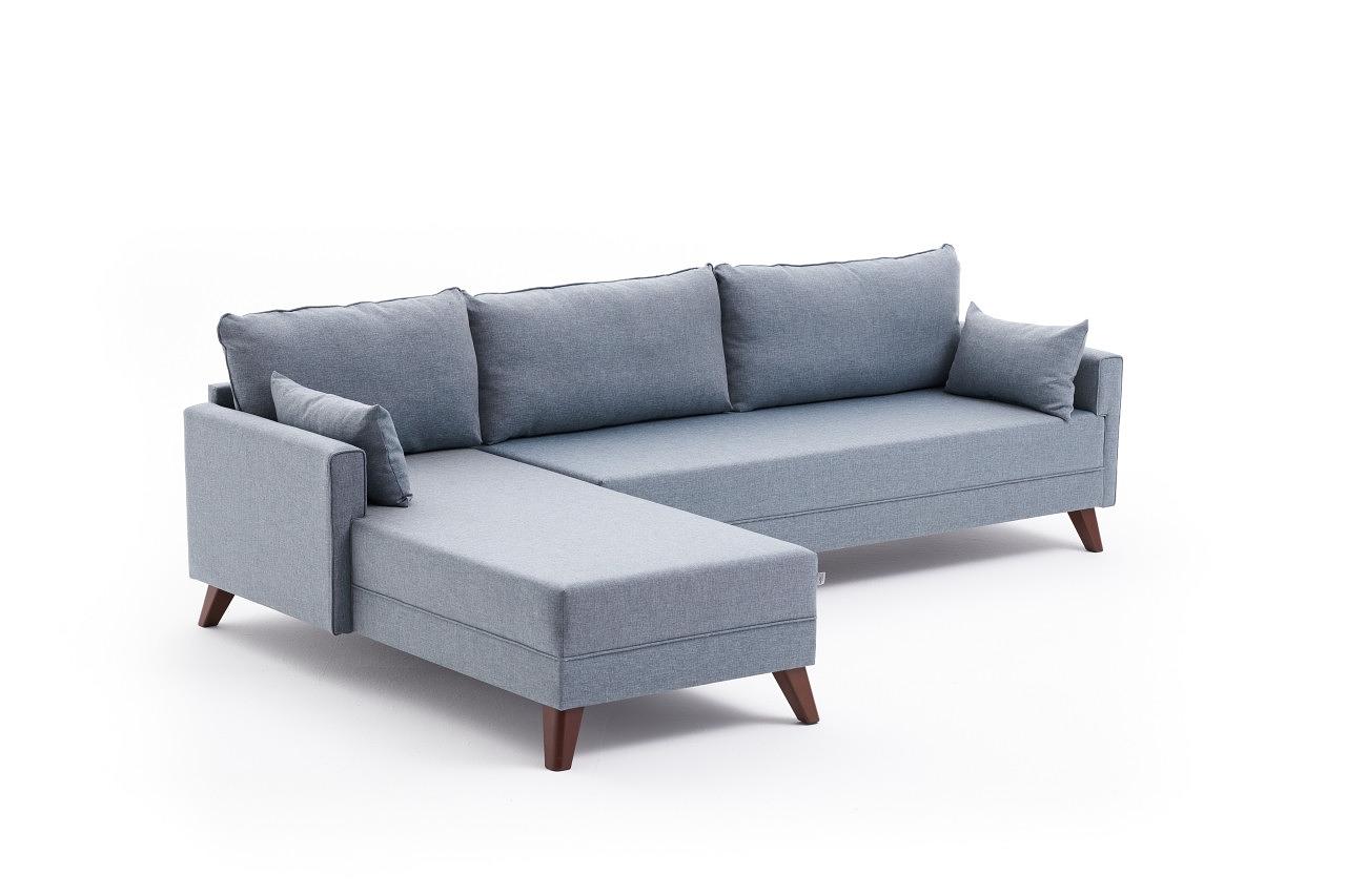 Bella Sofa Récamiere Links Blau 7