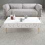 Lyon 3 Living room furniture set Wood veneer White Gold 3