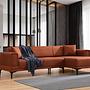 Horizon Ecksofa Rechts Rot 1