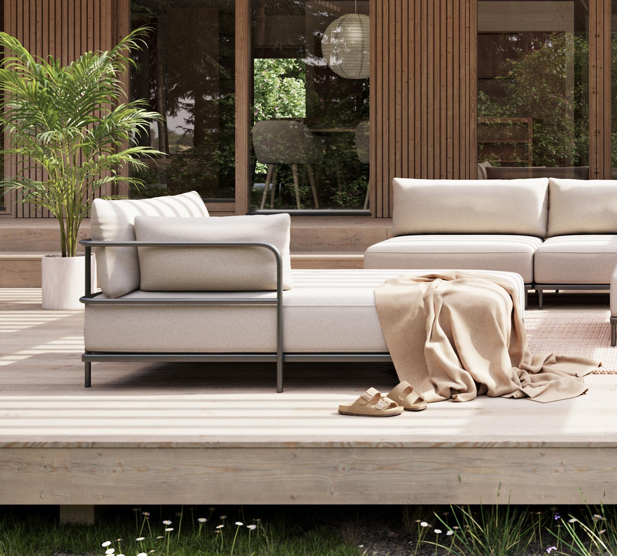 Vincent Outdoor Récamiere Rechts Martinique 0