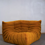 Togo Ecksofa Cord Goldgelb 1