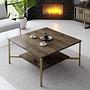 Gold Line Coffee table Wood veneer Black 1
