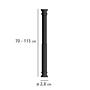Touws Telescopic Shower Rod Aluminium Black 4