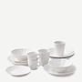 2x Packed Plate Ceramic White 1