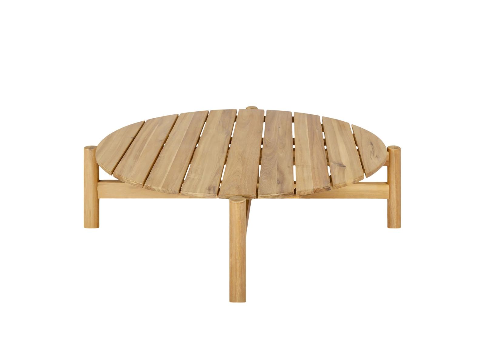 Majorelle Garden Table Wood Brown 80x80x30 cm 0
