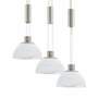 LED Pendelleuchte Alabaster Glas Edelstahl Weiß 0