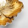 Deko Schale Flower Bloom Weiß Gold 3