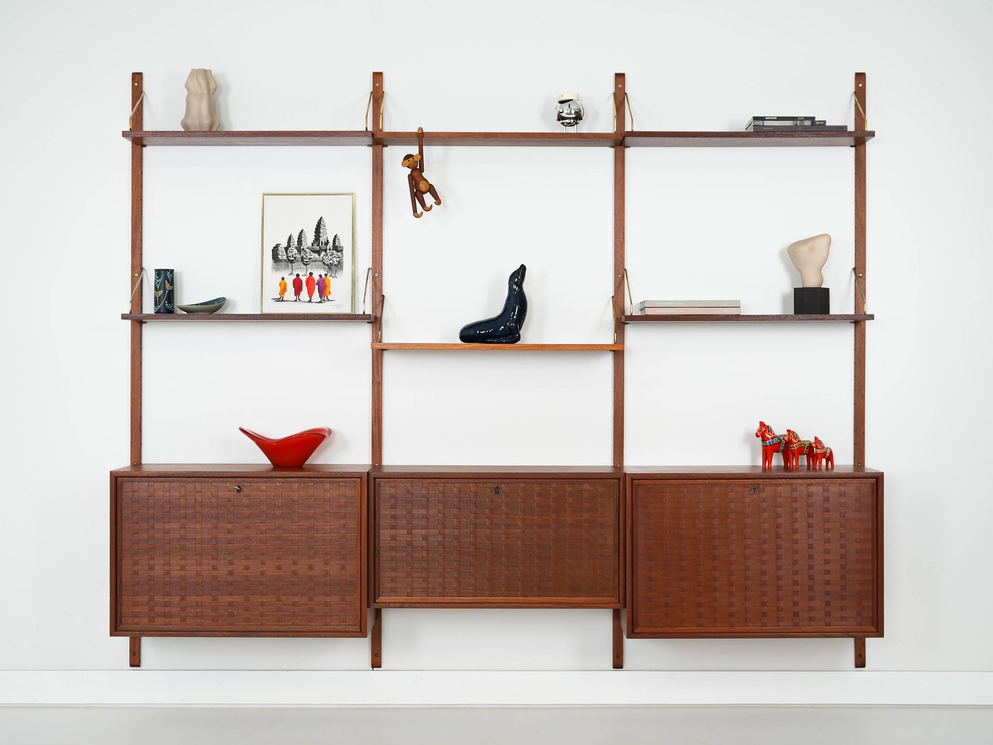 Teak Wood Shelf 1960s 1