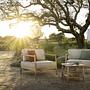 NOA Armchair 1-seater Teak-Rope ArtichokeNOA Cushion Armchair 1-seater brulé 2