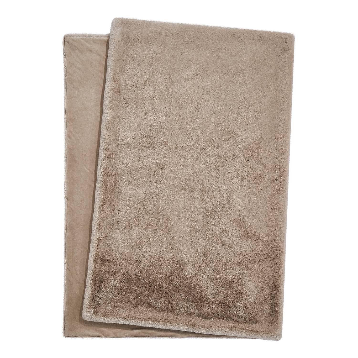 WILD THING Felldecke Polyester Taupe 2