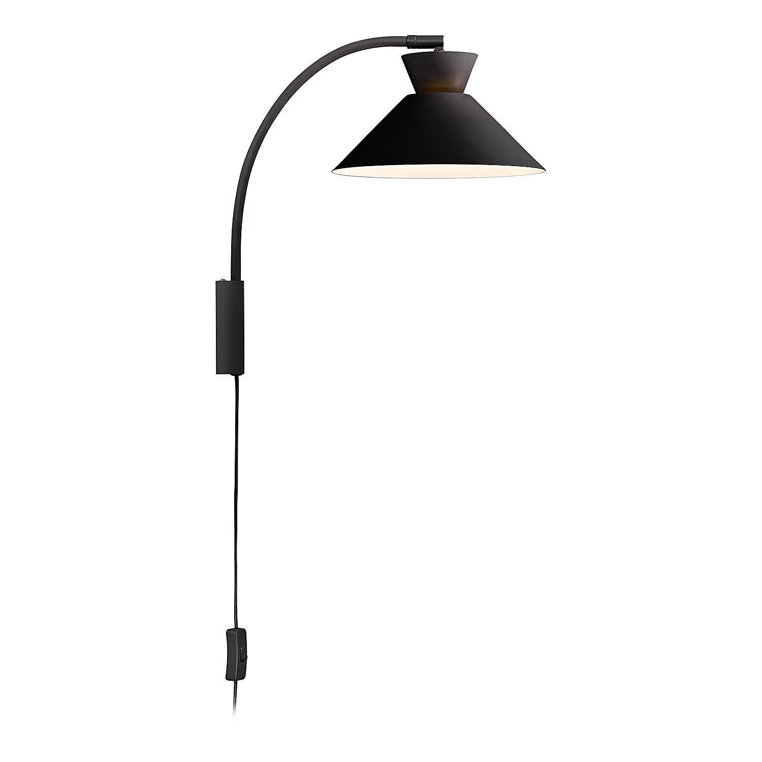 Dial Wandleuchte Aluminium Schwarz 1-flammig 2