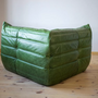 Togo Lounge Set 3-pc. Pull-Up Leather Green 6