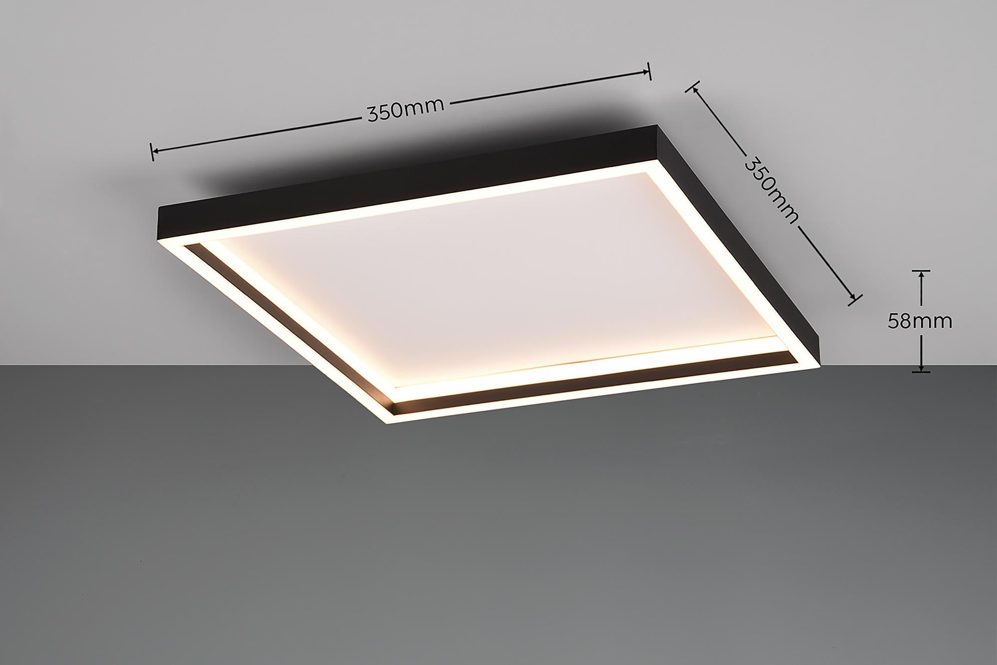 LED Ceiling Light Rotonda Iron Black 4