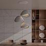 3-Flammig Wabi Sabi Stonefades Pendelleuchte Beton Grau 0