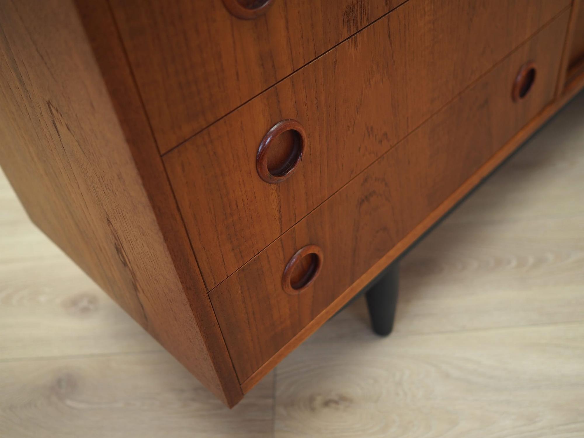 Vintage Sideboard Teak wood Brown 1970s 12