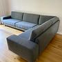Ecksofa Baumwolle Grau 2