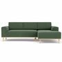 Vilmar Sofa 3-Sitzer Récamiere Rechts Cura Dark Green 0