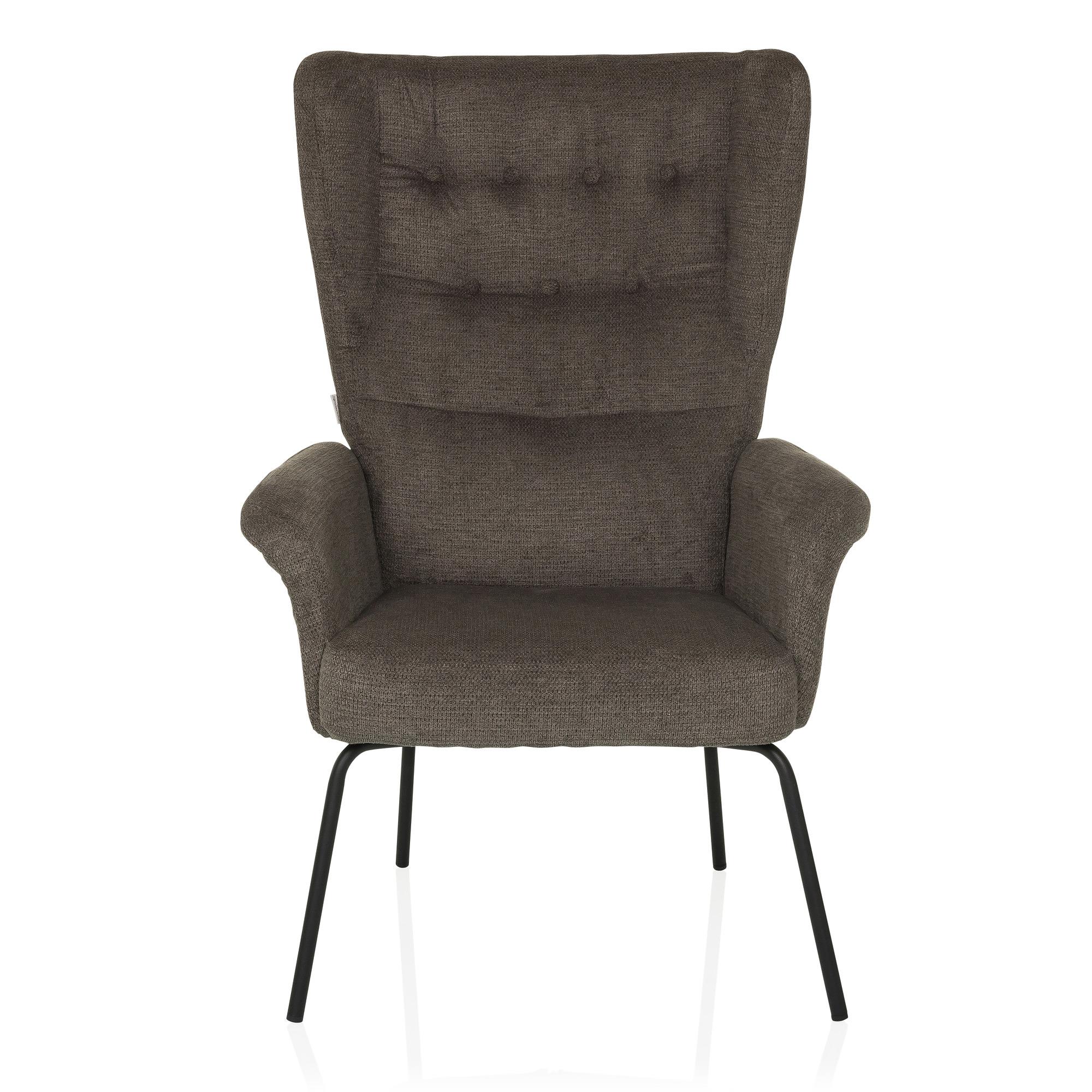 Havenio Armchair Fabric Dark Grey 0