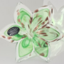 Blüte Dekorationselement Muranoglas Grün 1